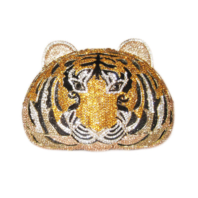Bonita Jewels Crystal Tiger Clutch