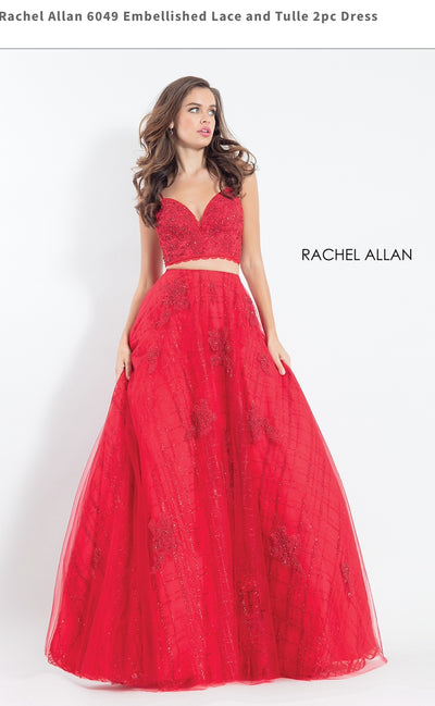 Embellished Lace and Tulle 2pc Dress