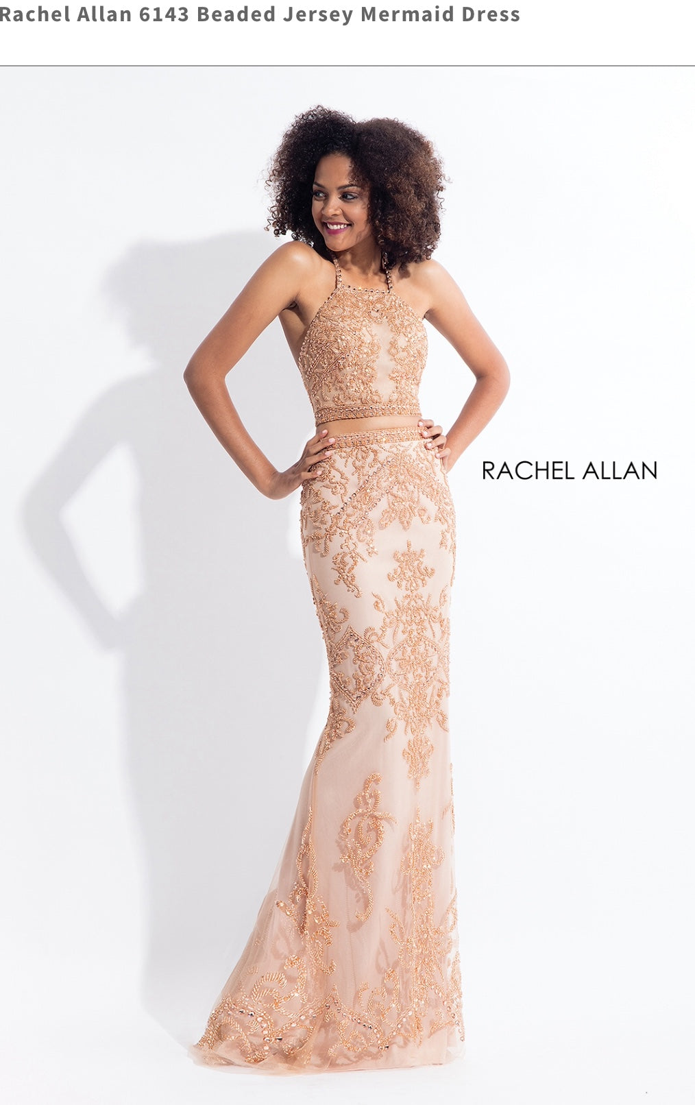 Beaded Jersey Mermaid Dress – Bonita Natural
