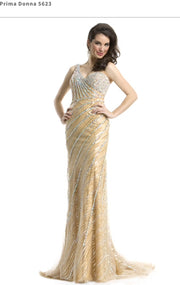 Fabulous Gold One Shoulder Dress
