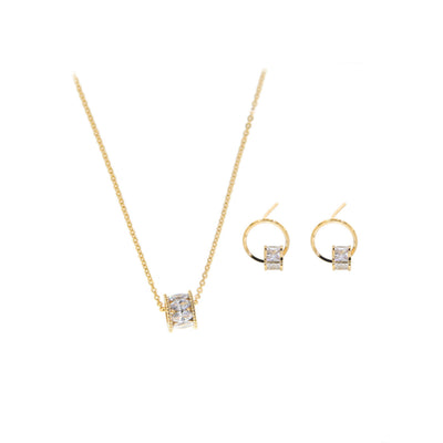 Bonita Jewels Gold Plated Pendant Earrings Set