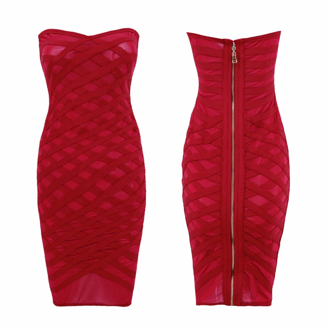 bonita mini dress Bonita Bandage Strapless Mini Dress – Bonita Natural